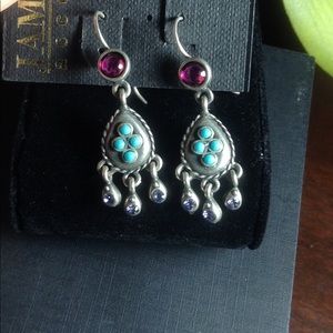 Multi stone earrings